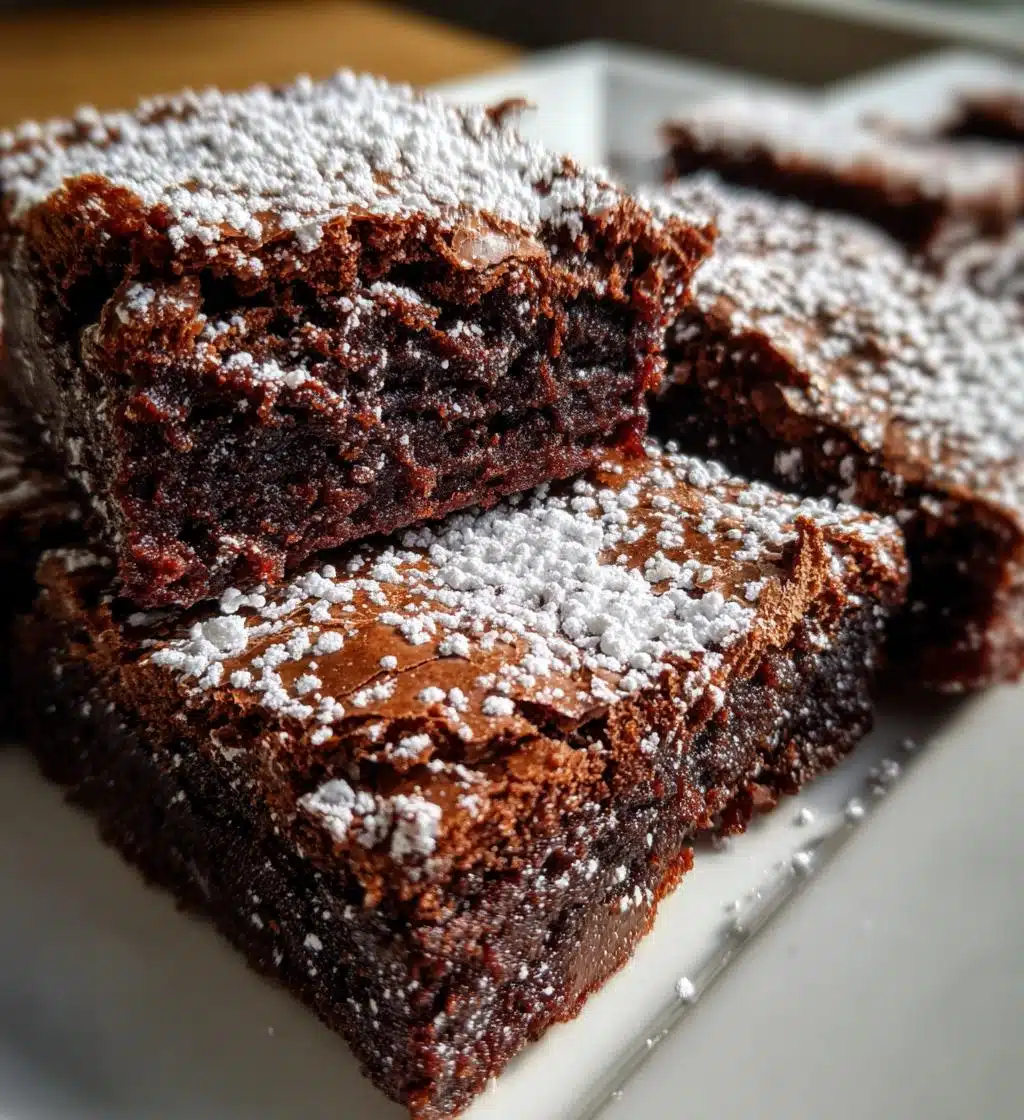 Christmas Cocoa Crinkle Bars