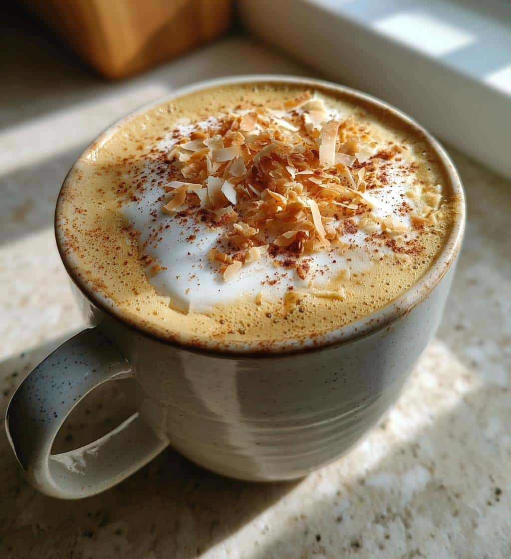 Christmas Coconut Latte