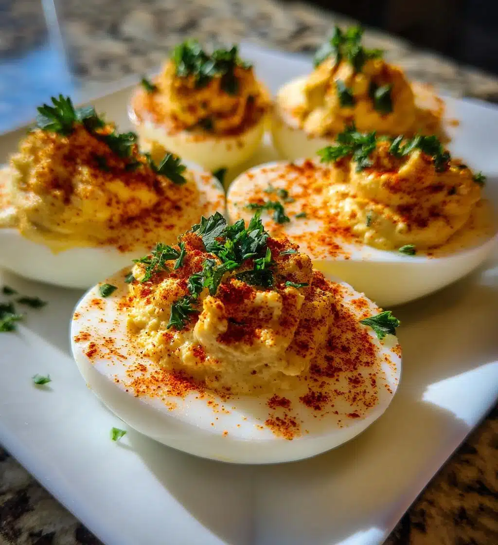 Christmas Deviled Eggs - detail 1