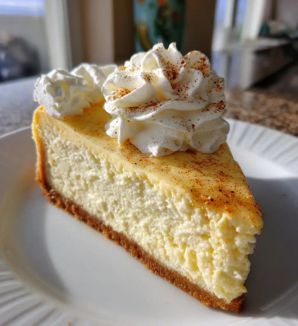 Christmas Eggnog Cheesecake