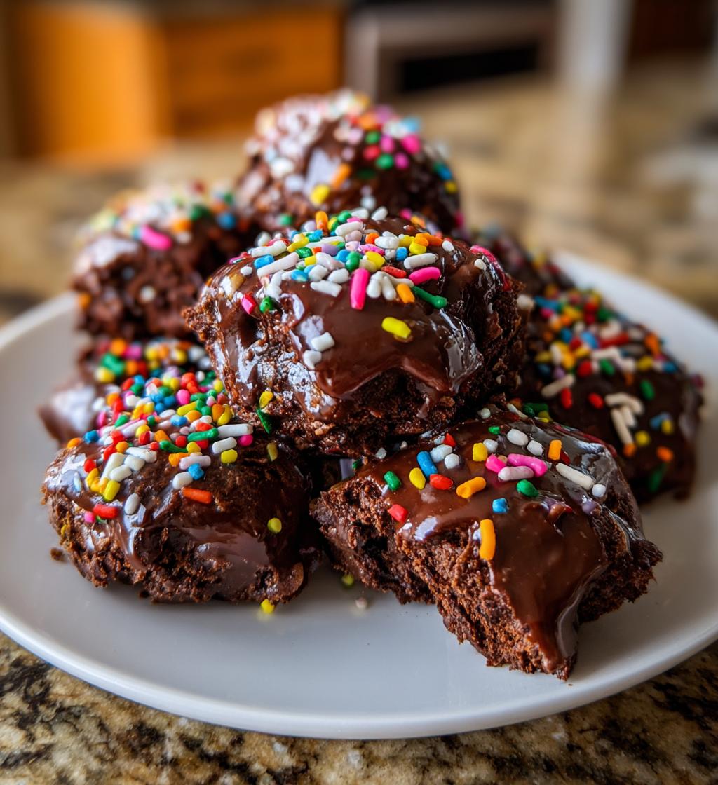 Christmas Fudge Brownie Bites - detail 1