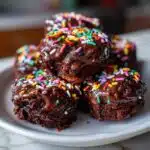 Christmas Fudge Brownie Bites