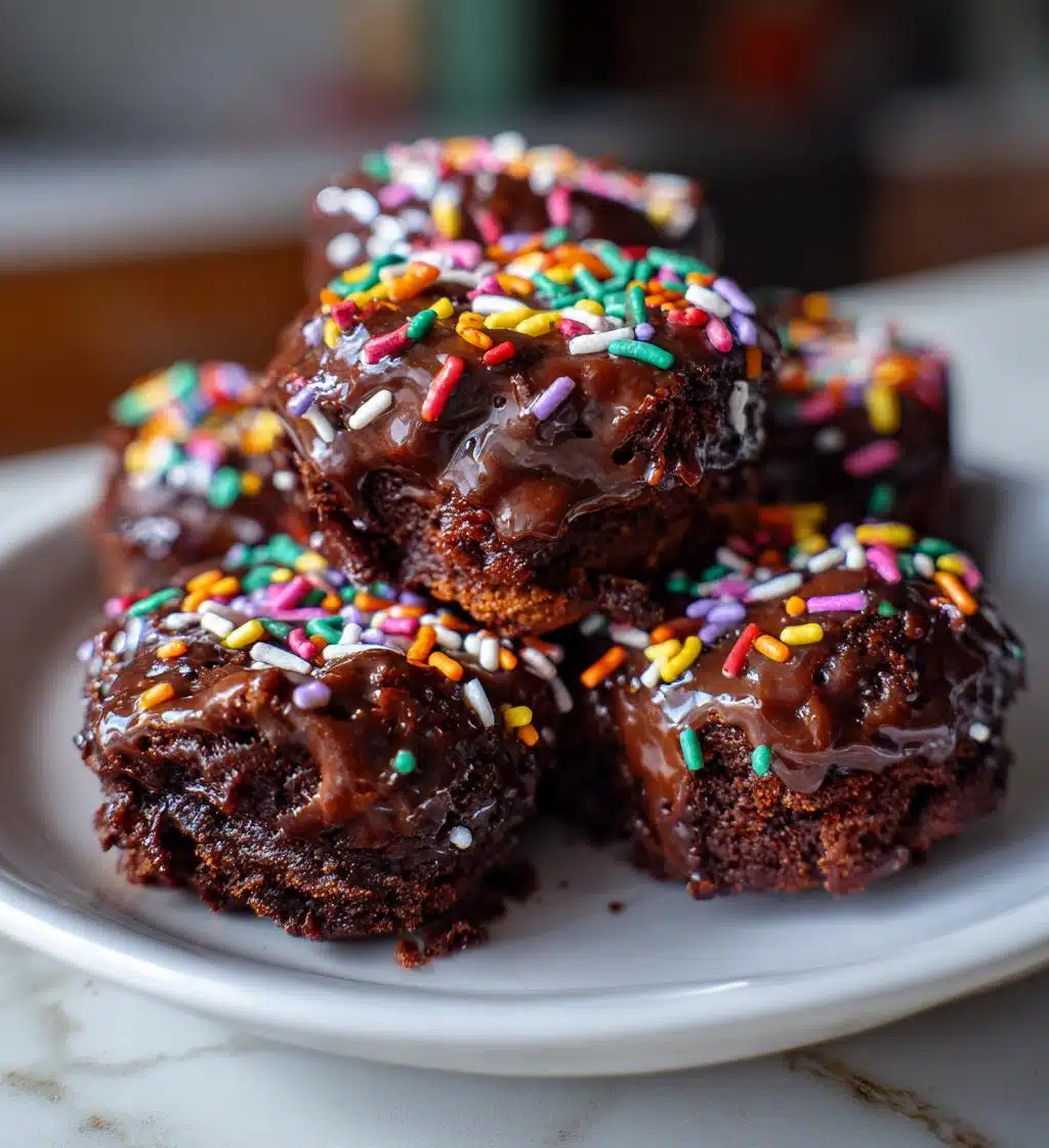 Christmas Fudge Brownie Bites