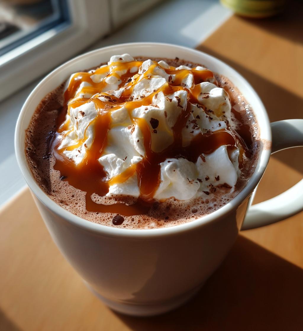 Christmas Hot Chocolate with Caramel