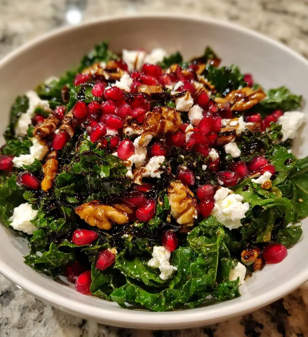 Christmas Kale and Pomegranate Salad