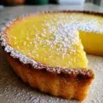 Christmas Lemon Custard Tart