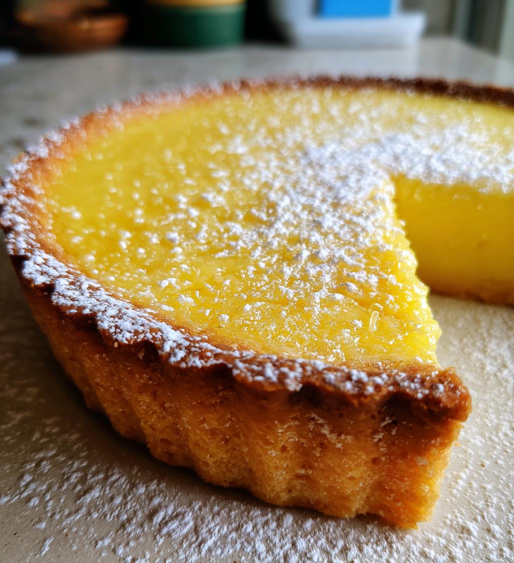 Christmas Lemon Custard Tart