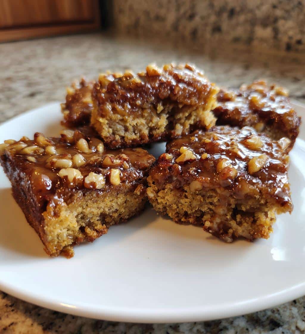 Christmas Maple Walnut Bars - detail 1