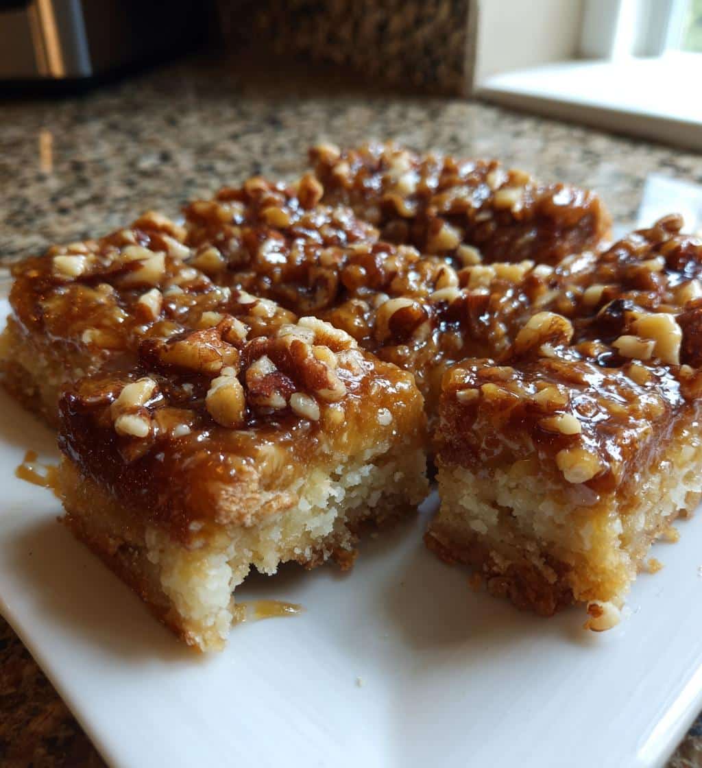 Christmas Maple Walnut Bars