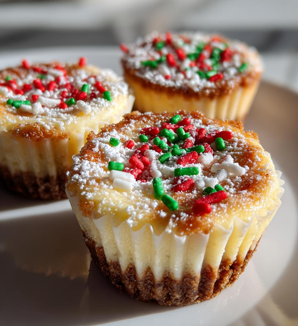 Christmas Mini Cheesecakes - detail 1