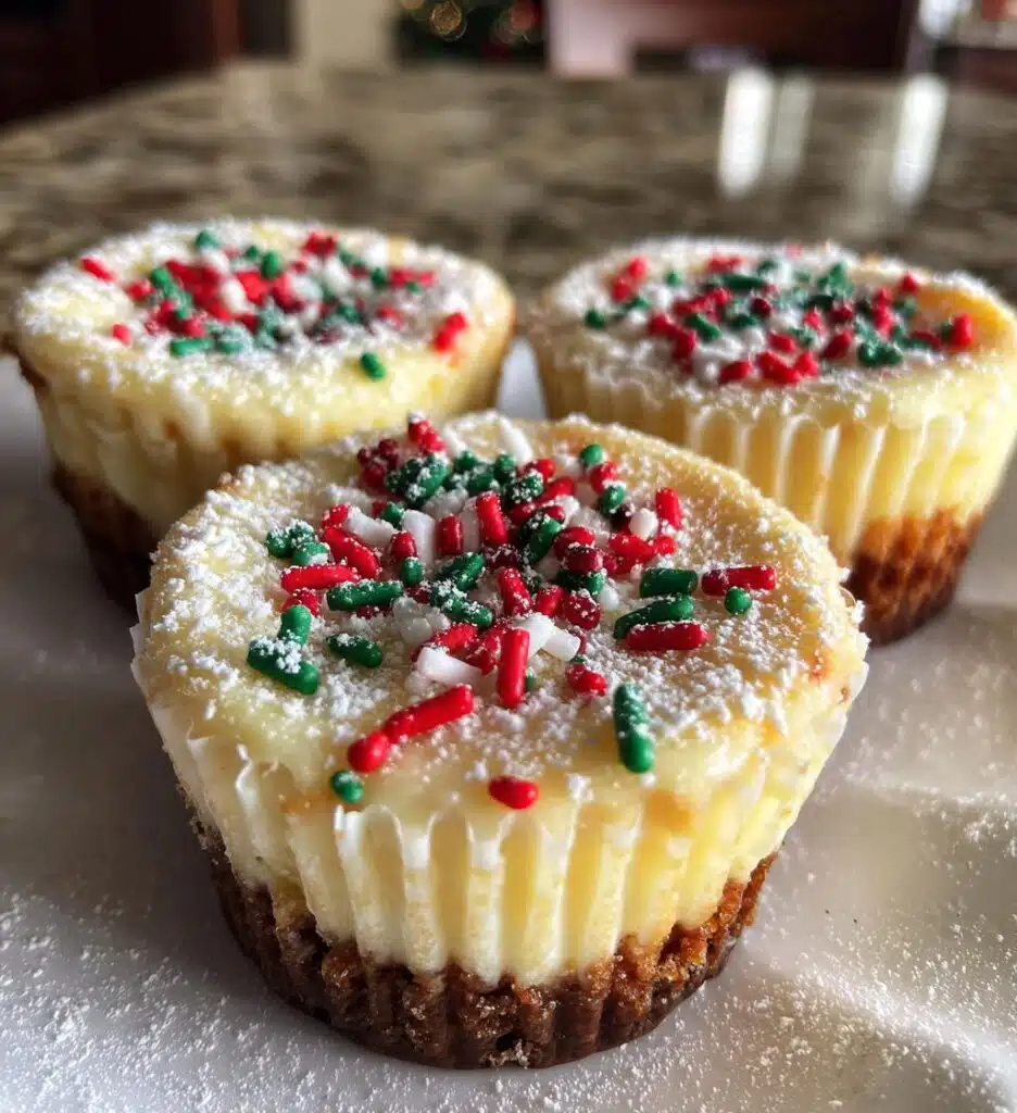 Christmas Mini Cheesecakes