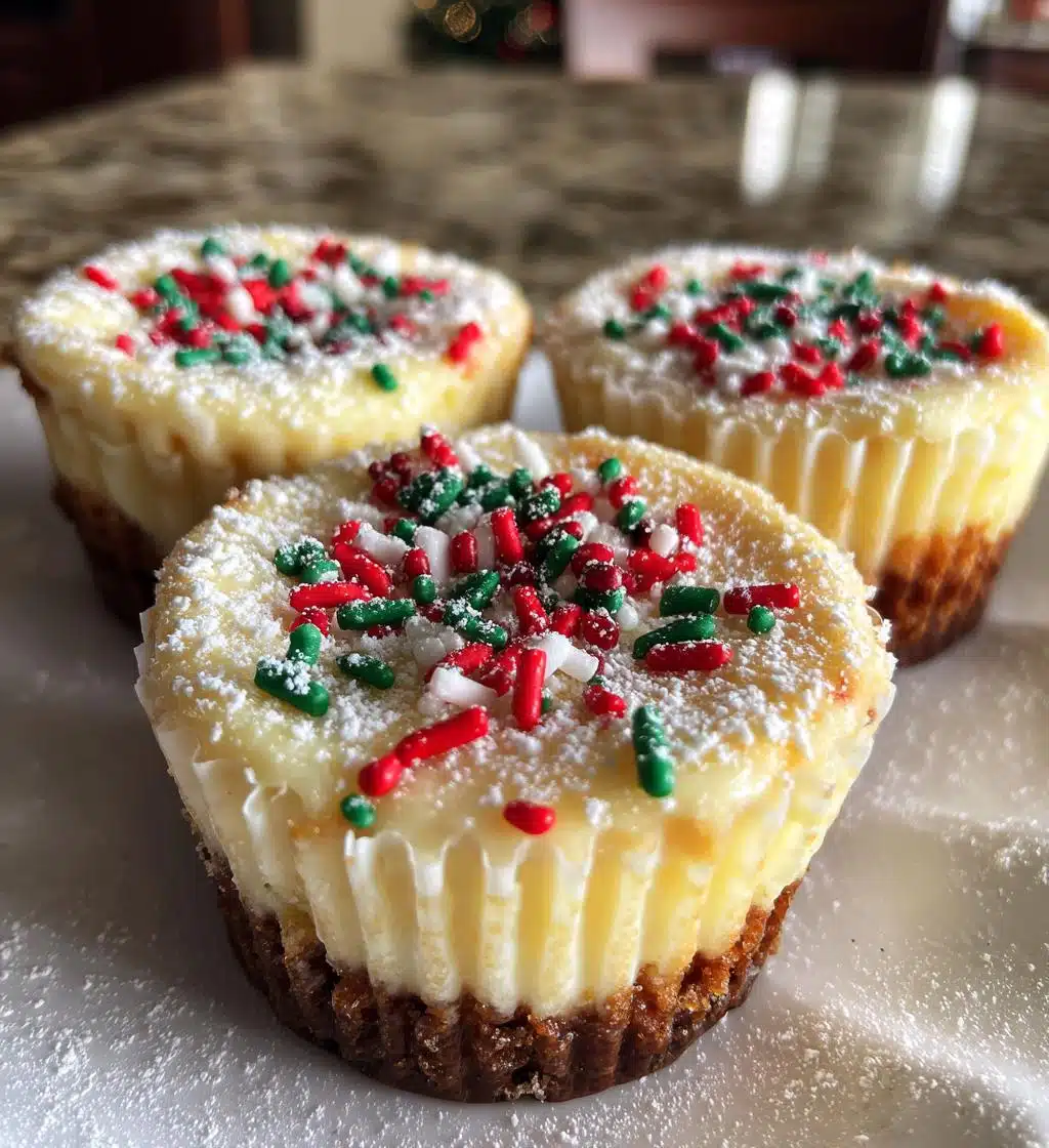 Christmas Mini Cheesecakes