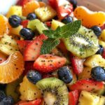 Christmas Morning Fruit Salad with Citrus Dressing