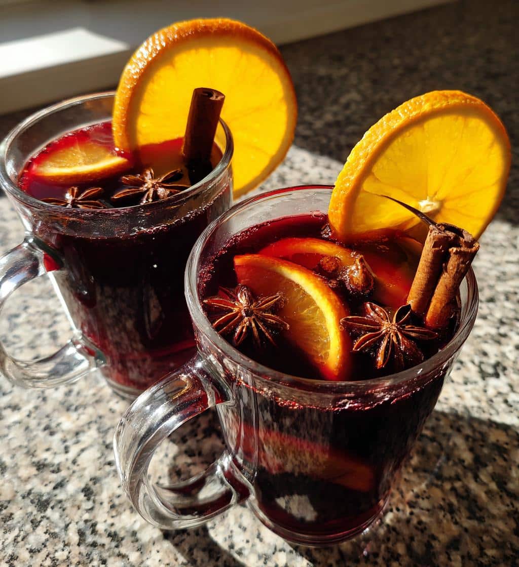 Christmas Mulled Wine with Orange - detail 1