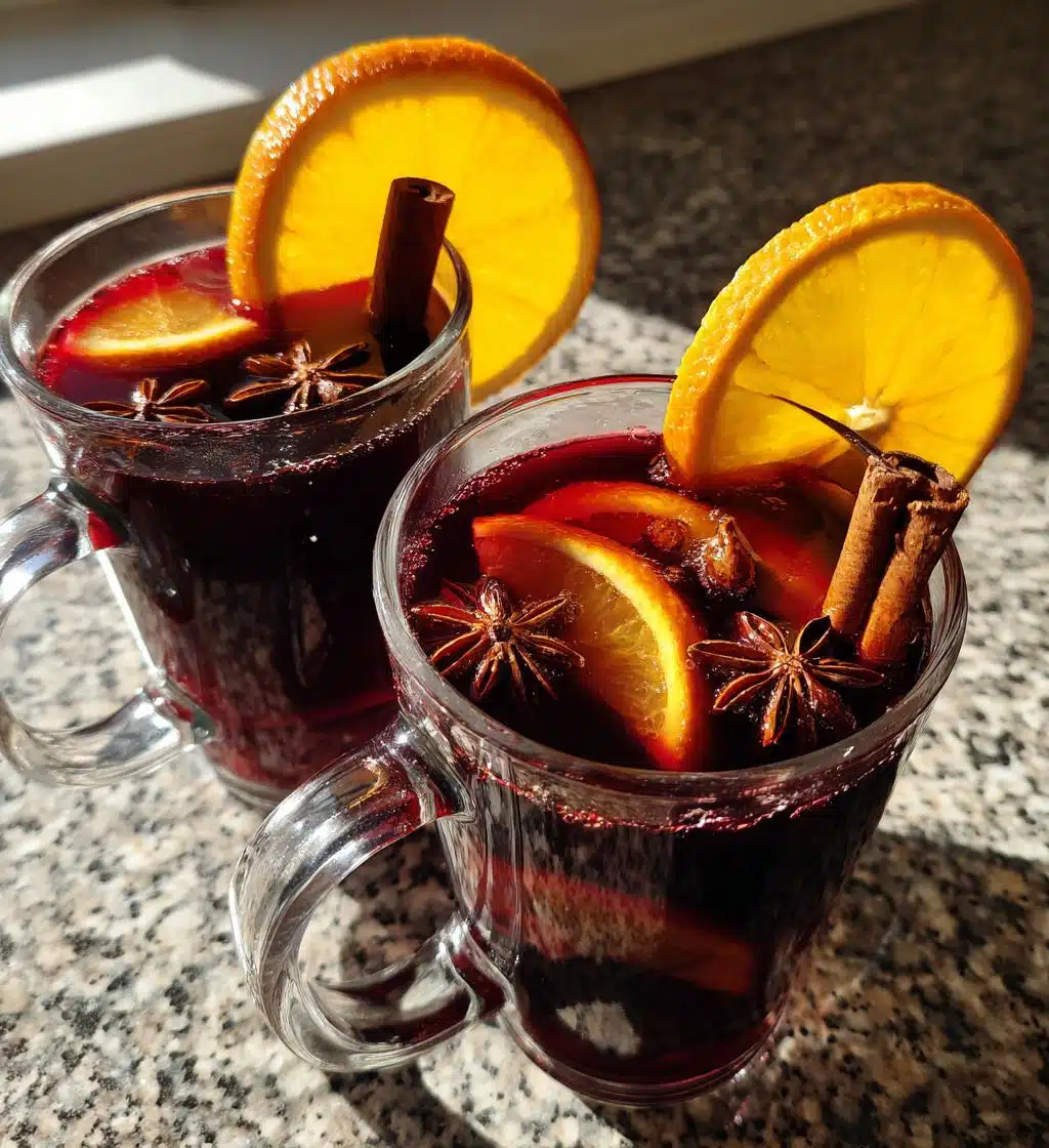 Christmas Mulled Wine with Orange - detail 1
