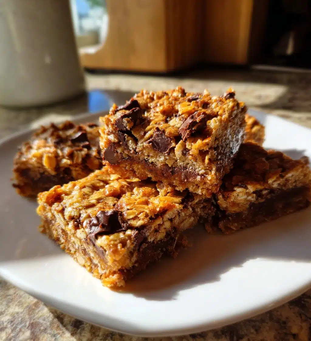 Christmas Oatmeal Chocolate Chip Bars - detail 1