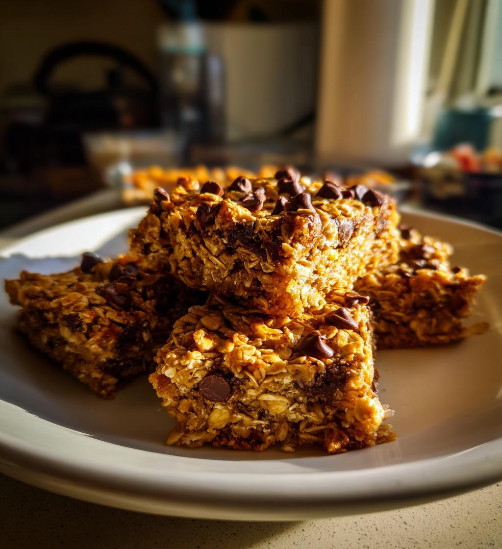 Christmas Oatmeal Chocolate Chip Bars