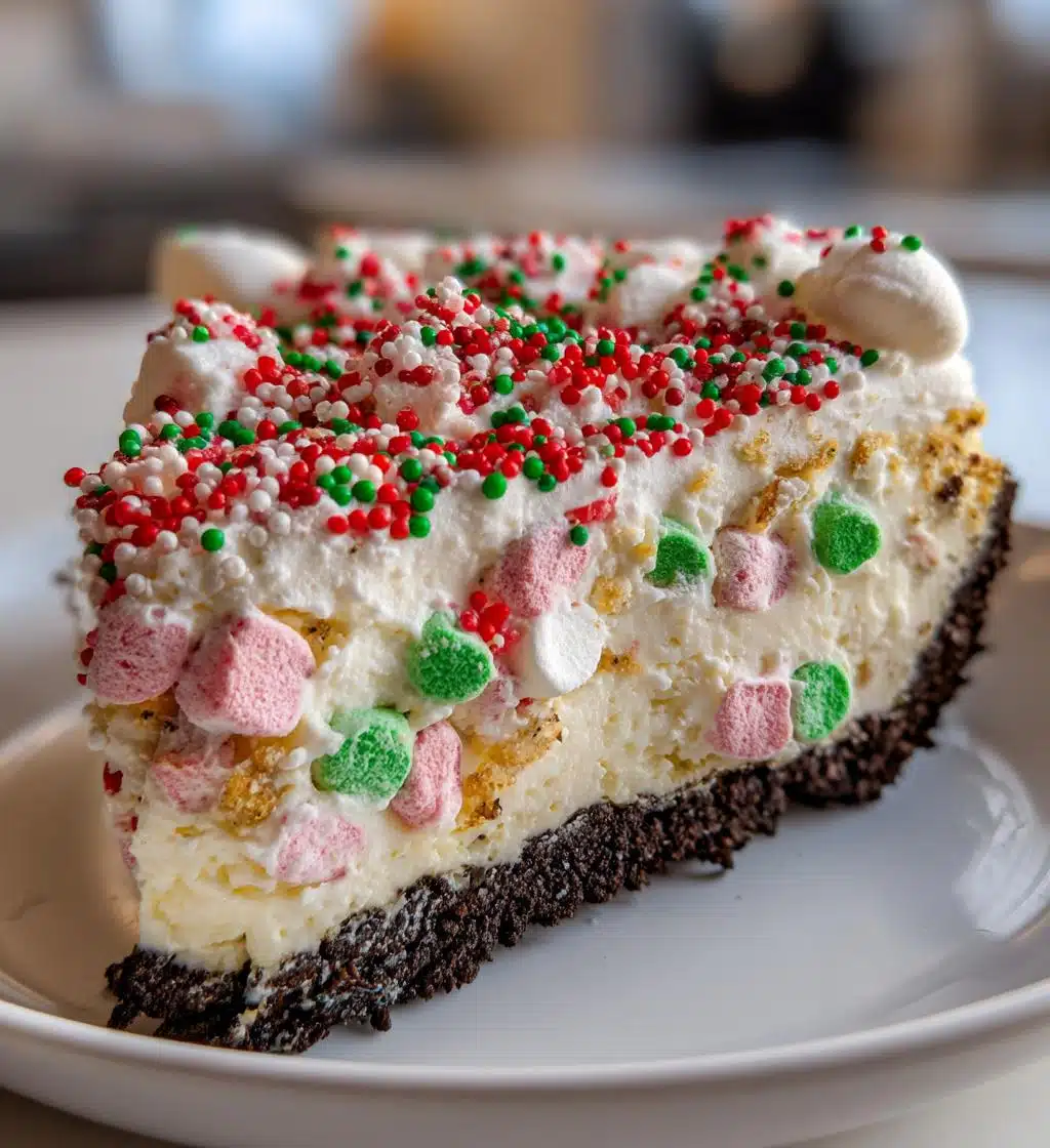 Christmas Oreo Cheesecake - detail 1