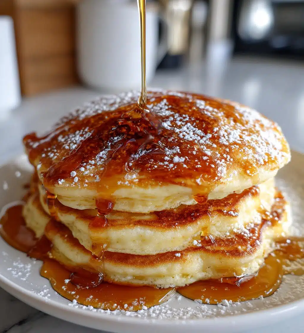 Christmas Pancakes with Maple Syrup