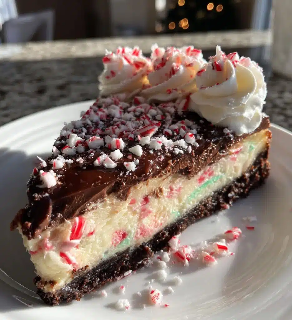 Christmas Peppermint Cheesecake
