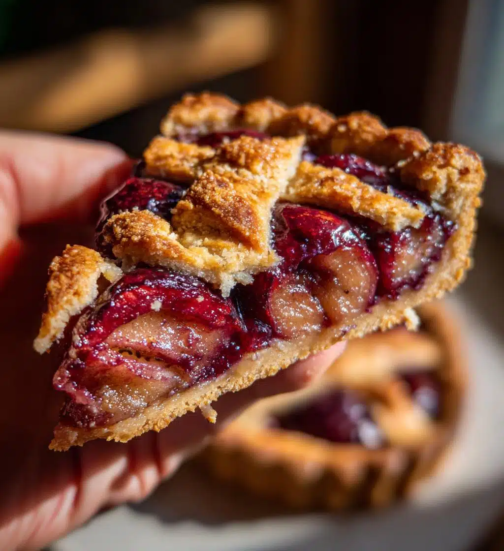 Christmas Plum Tart - detail 1