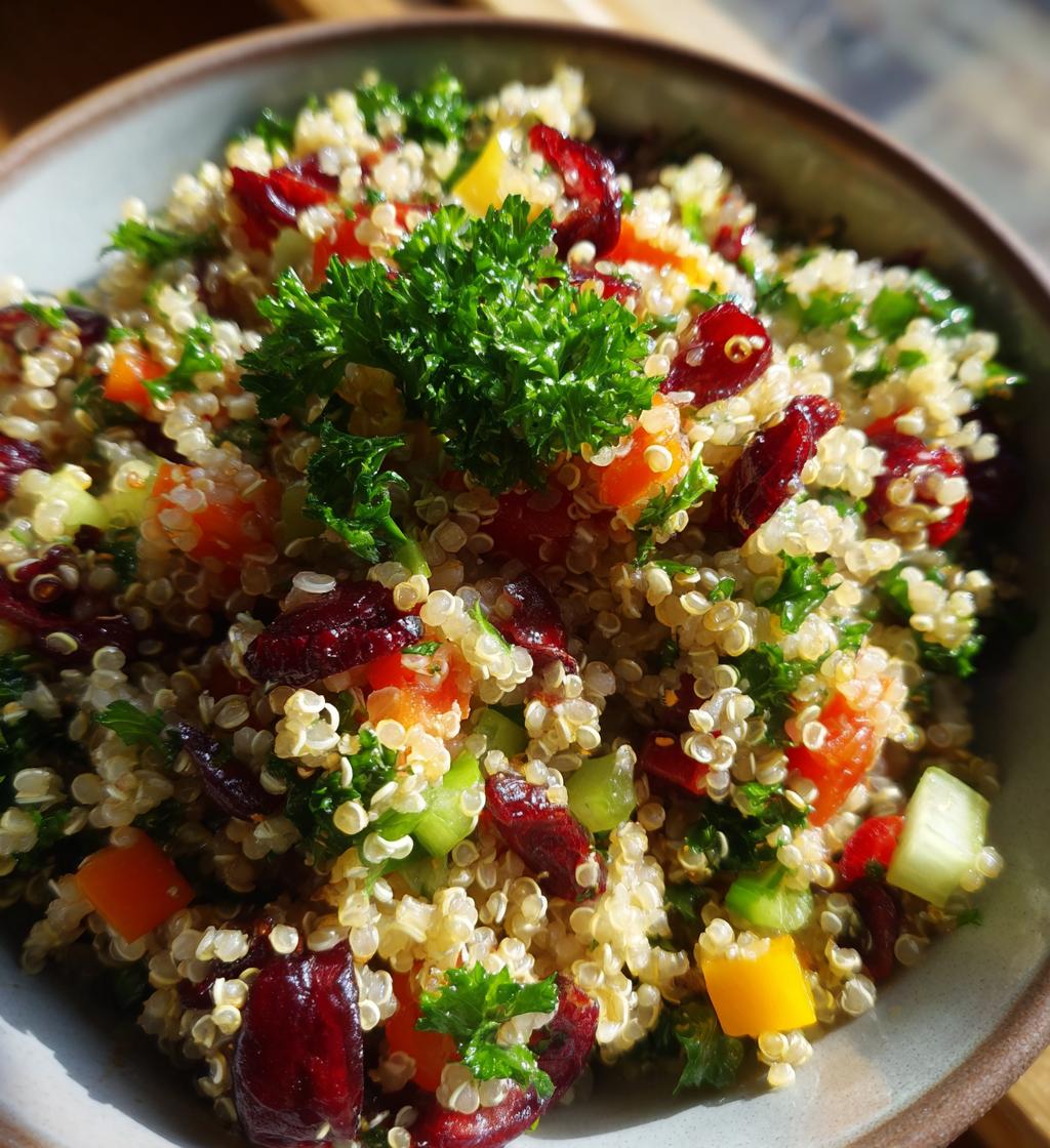 Christmas Quinoa Salad with Cranberries - detail 1
