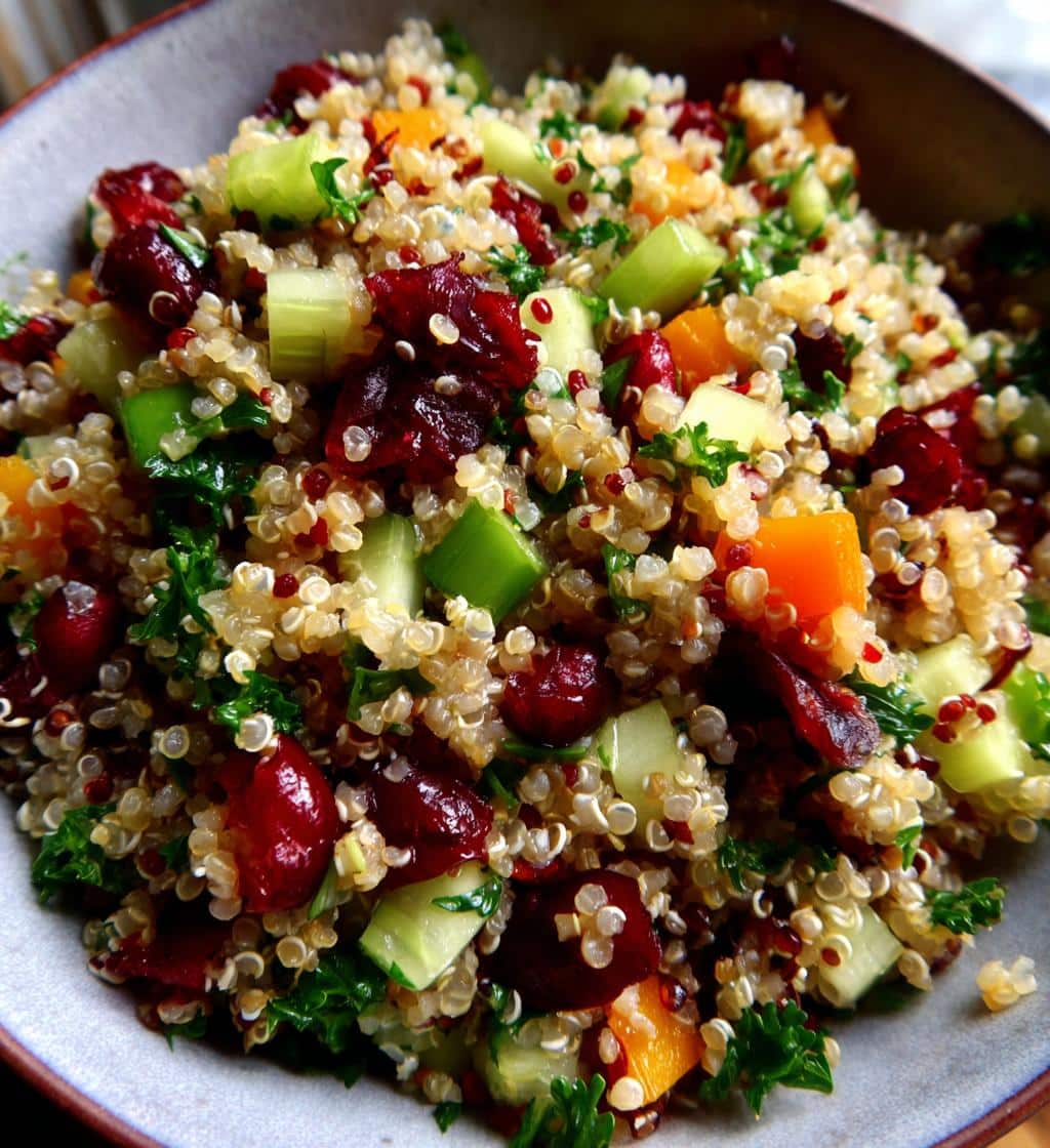 Christmas Quinoa Salad with Cranberries