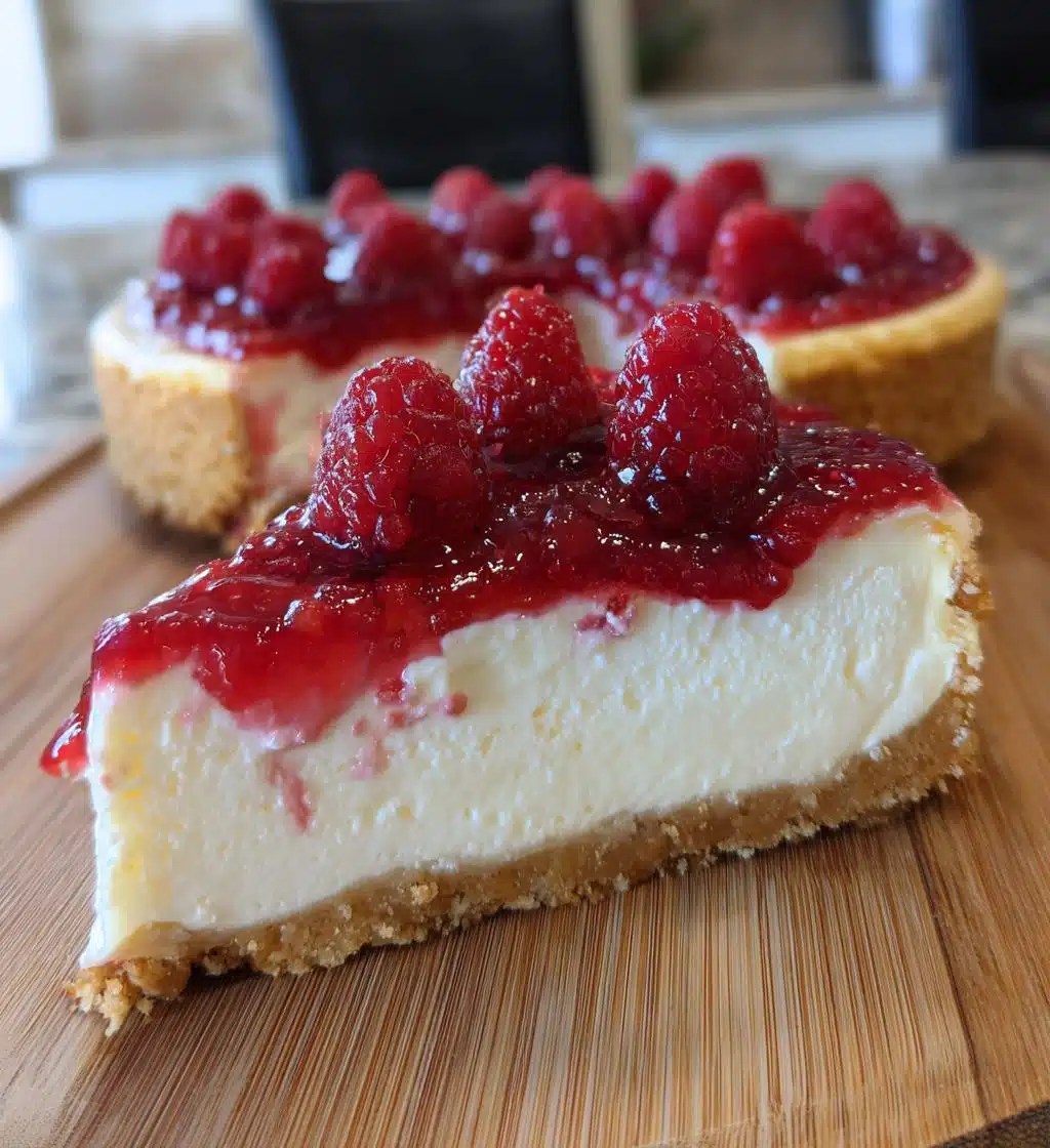 Christmas Raspberry Cheesecake Tart