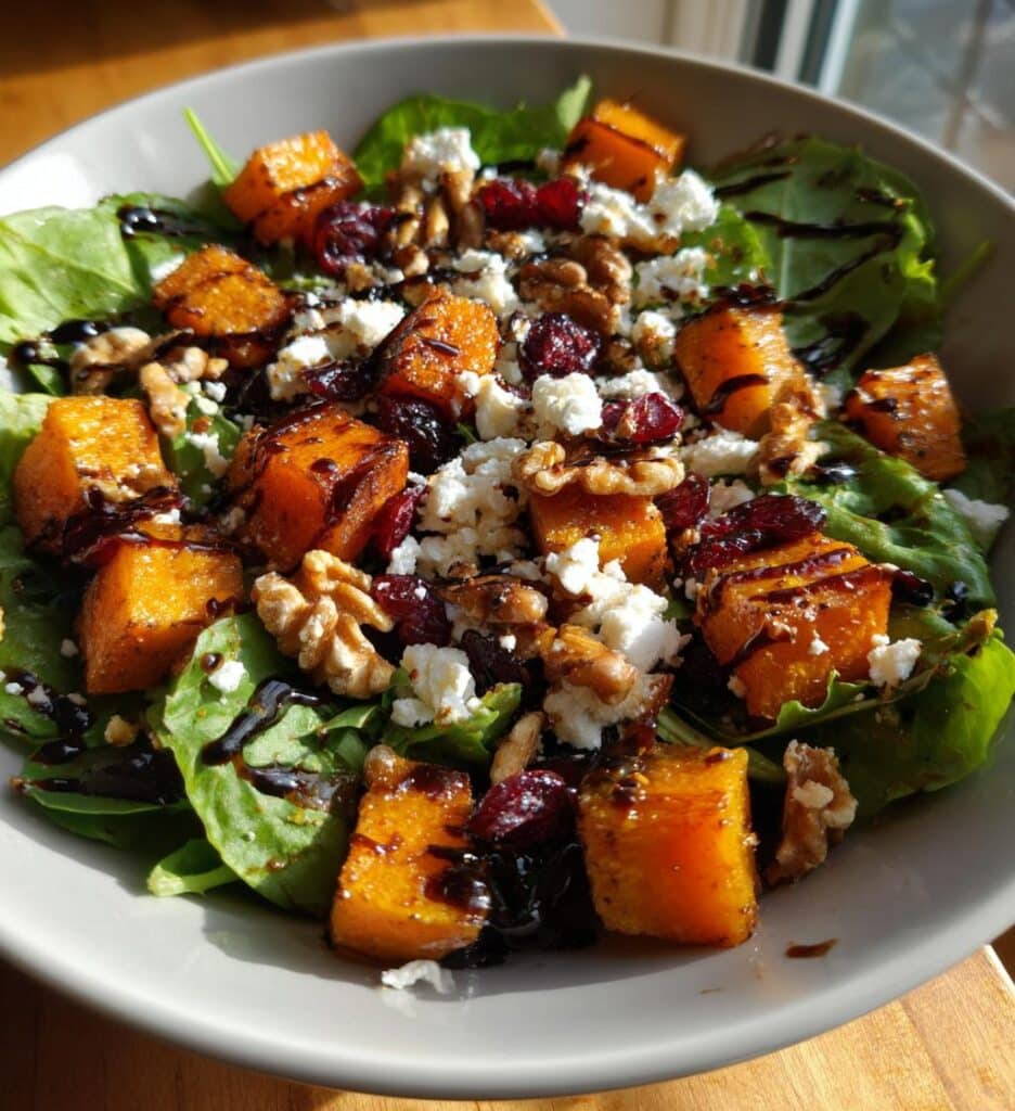 Christmas Roasted Butternut Squash Salad