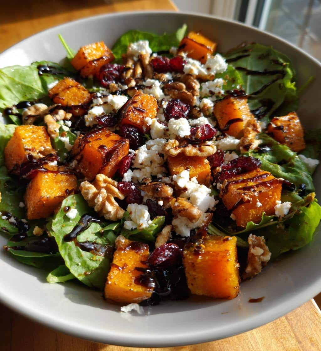 Christmas Roasted Butternut Squash Salad