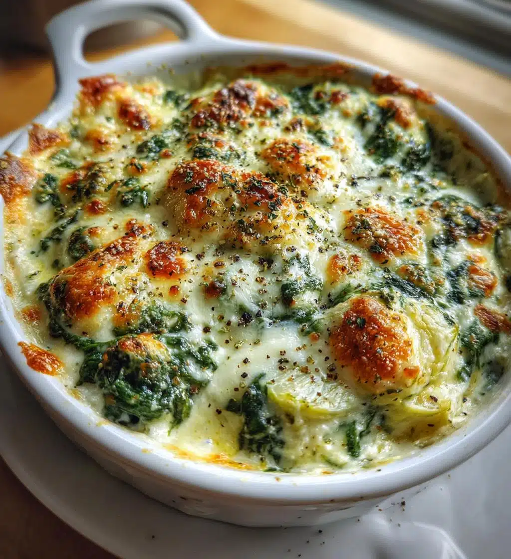 Christmas Spinach Artichoke Dip