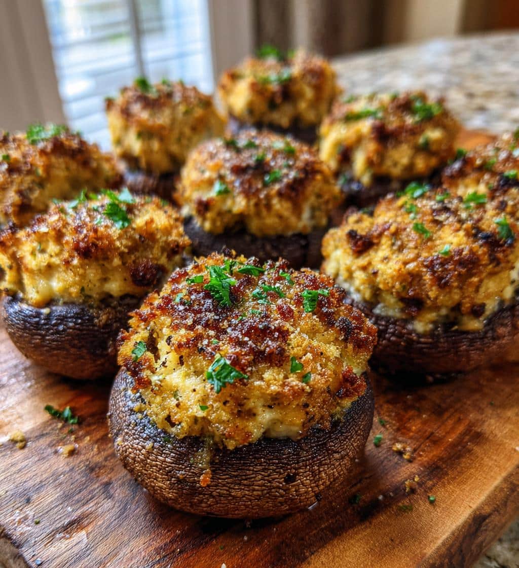 Christmas Stuffed Mushrooms - detail 1