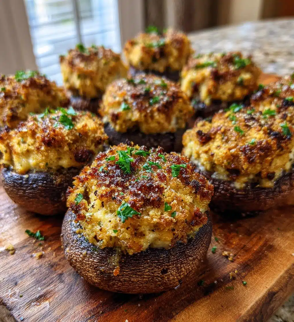 Christmas Stuffed Mushrooms - detail 1