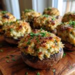 Christmas Stuffed Mushrooms