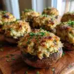 Christmas Stuffed Mushrooms