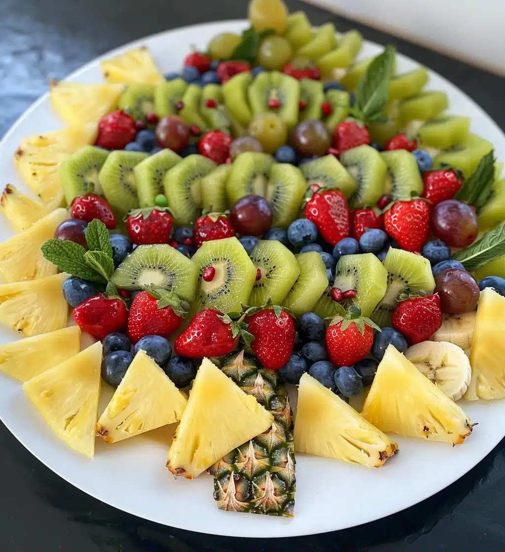 Christmas Tree Fruit Platter (healthy option) - detail 1