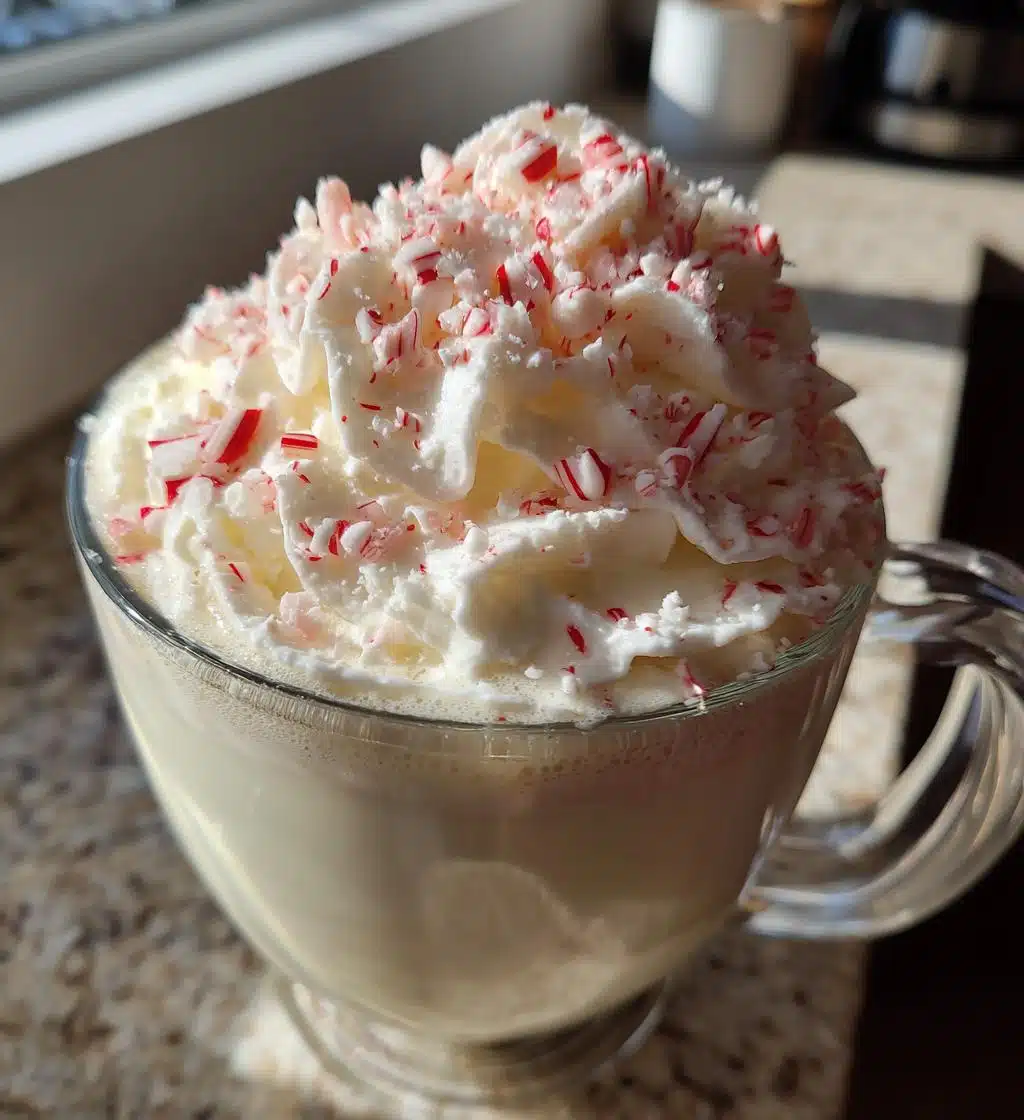 Christmas White Chocolate Peppermint Latte