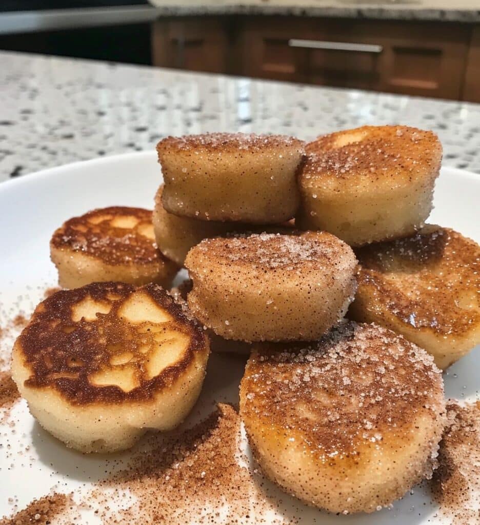 Cinnamon Sugar Mini Pancake Bites