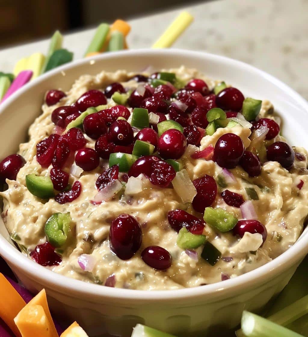 Cranberry Jalapeño Dip (sweet + tangy)