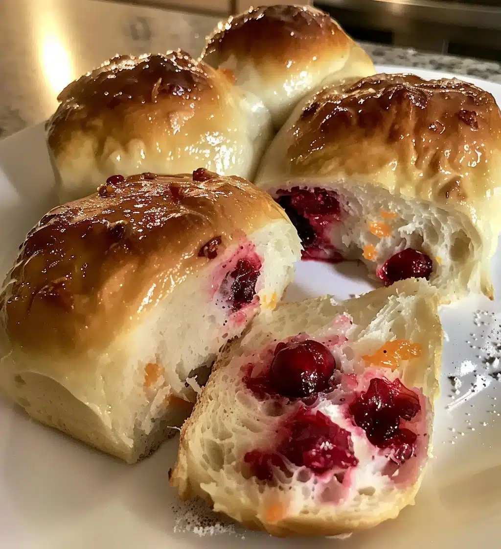 Cranberry Orange Dinner Rolls - detail 1