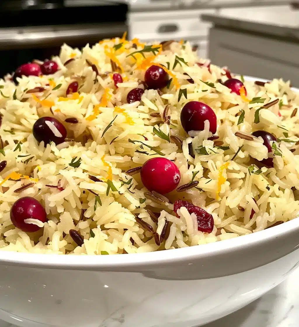 Cranberry Orange Rice Pilaf