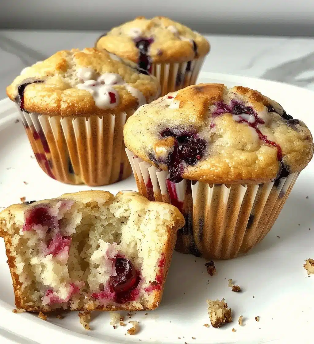 Cranberry White Chocolate Muffins - detail 1
