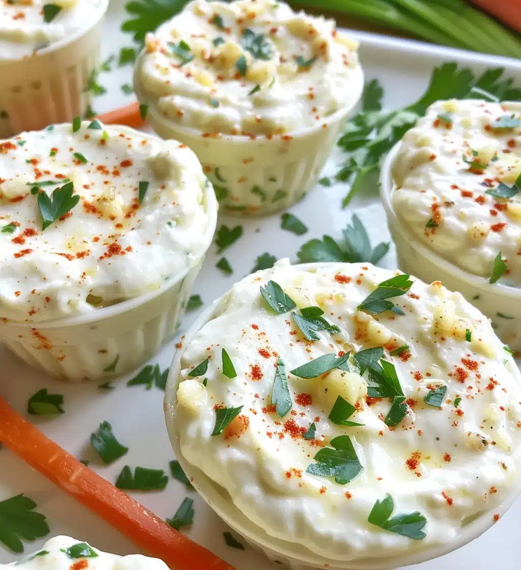 Creamy Garlic Parmesan Dip Cups - detail 1