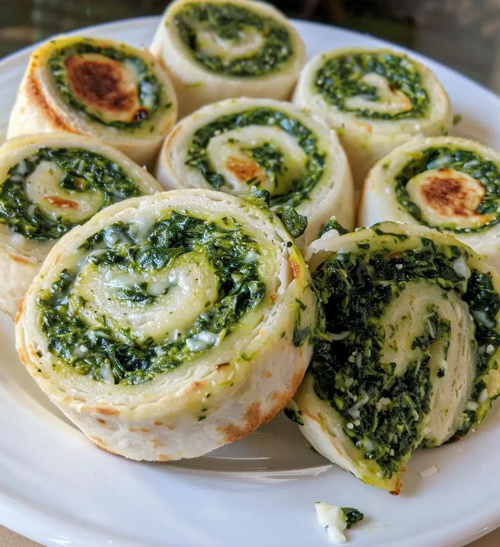 Creamy Spinach Parmesan Pinwheels - detail 1