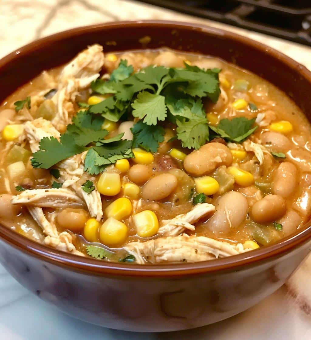 Creamy White Chicken Chili (classic slow cooker)