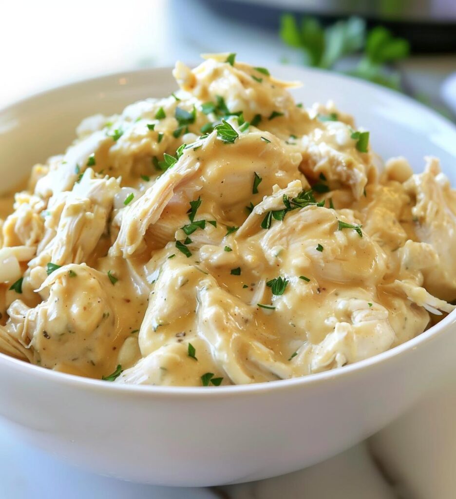 Crockpot Creamy Garlic Chicken