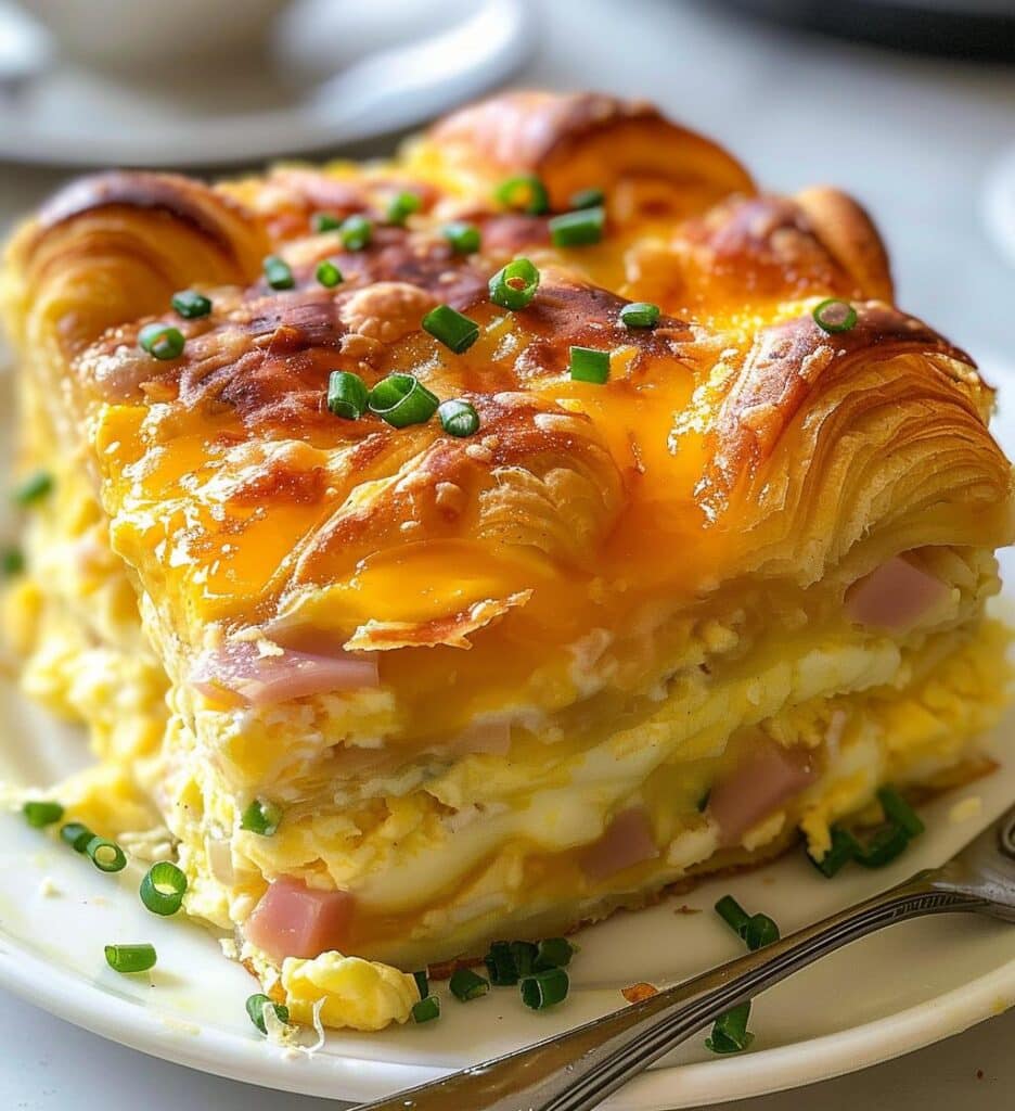Croissant Breakfast Casserole