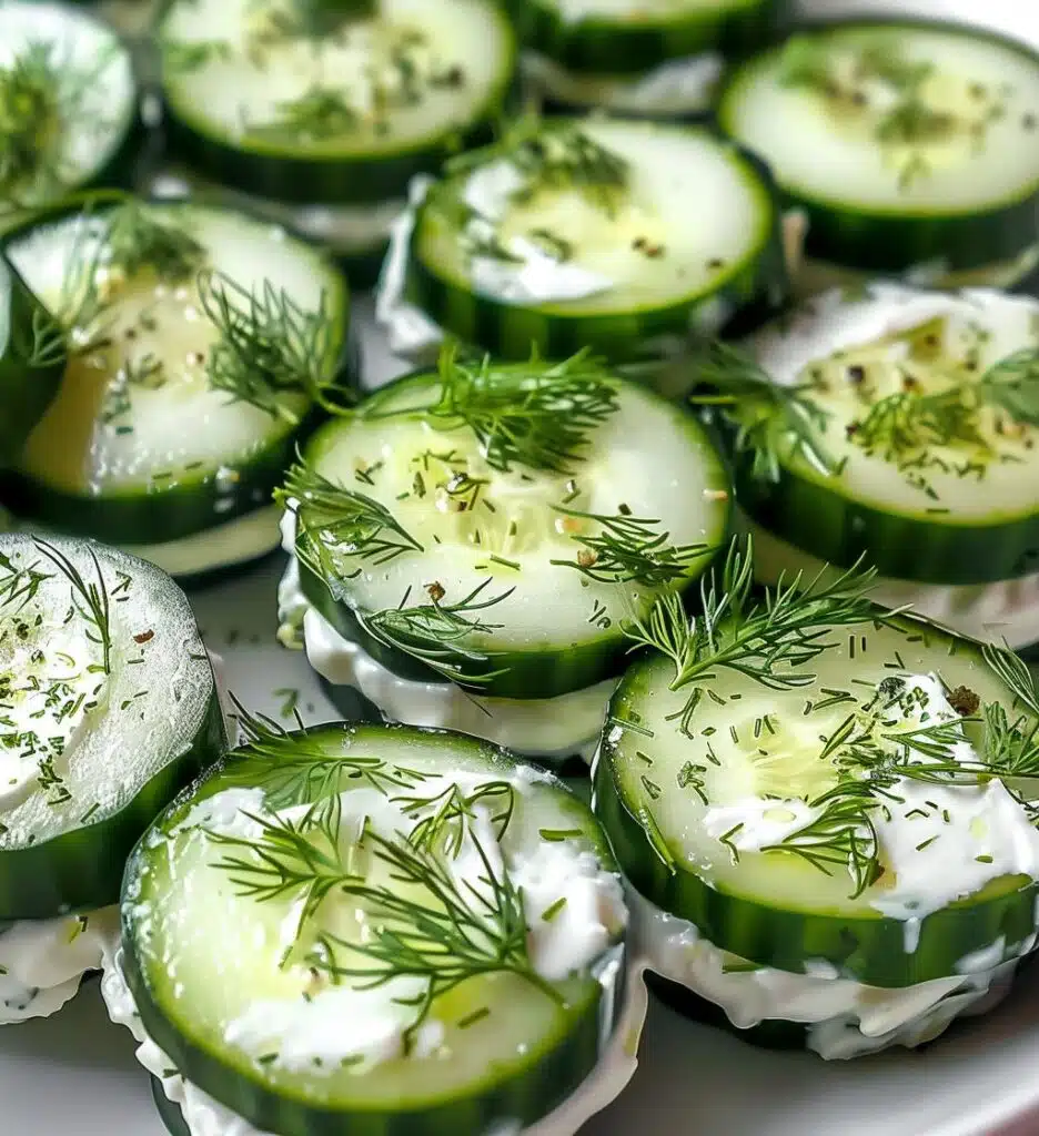 Cucumber Cream Cheese Bites