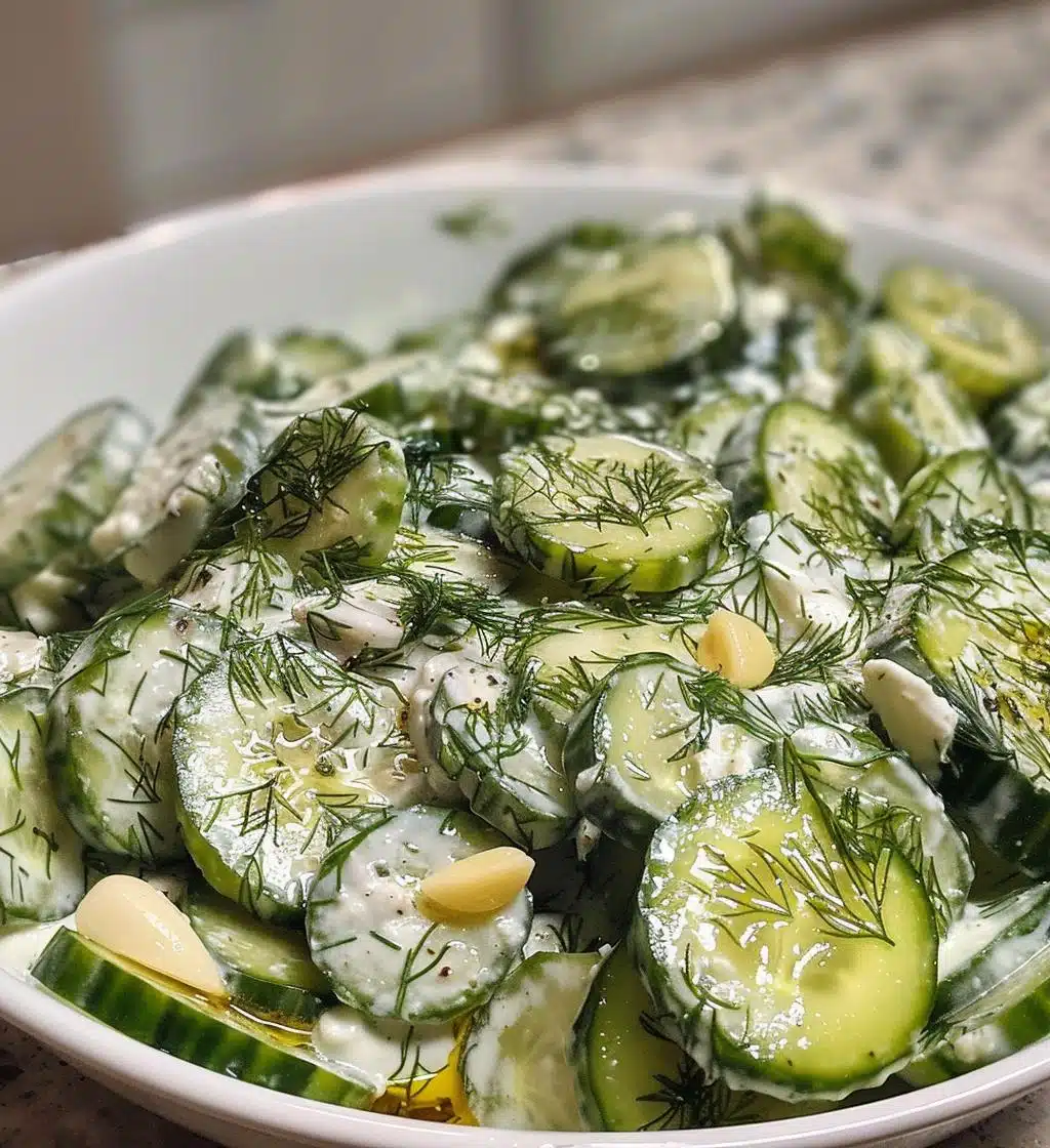 Cucumber Dill Yogurt Salad (light option) - detail 1