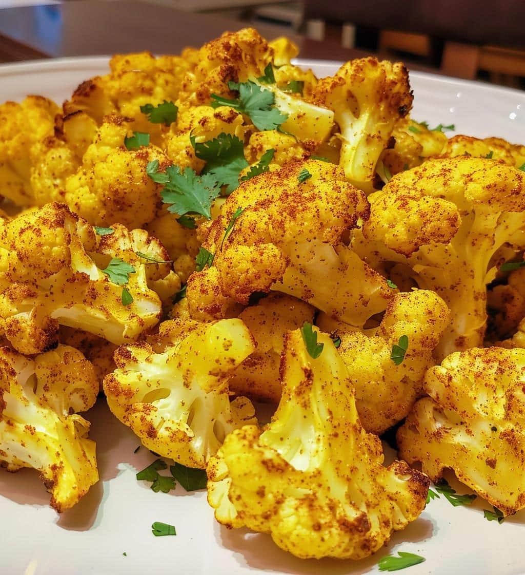 Curried Roasted Cauliflower